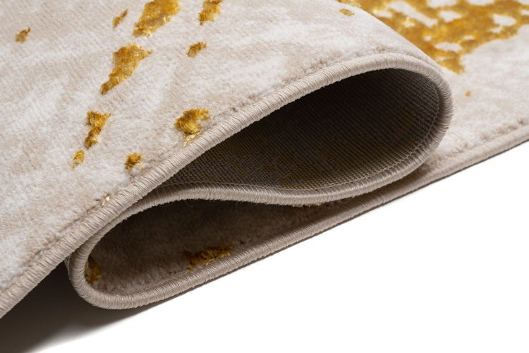 Beżowo-złoty w abstrakcyjny wzór Elwo 5X