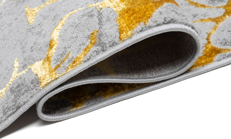 Szaro złoty dywan w marmurowy wzór Orso 4X