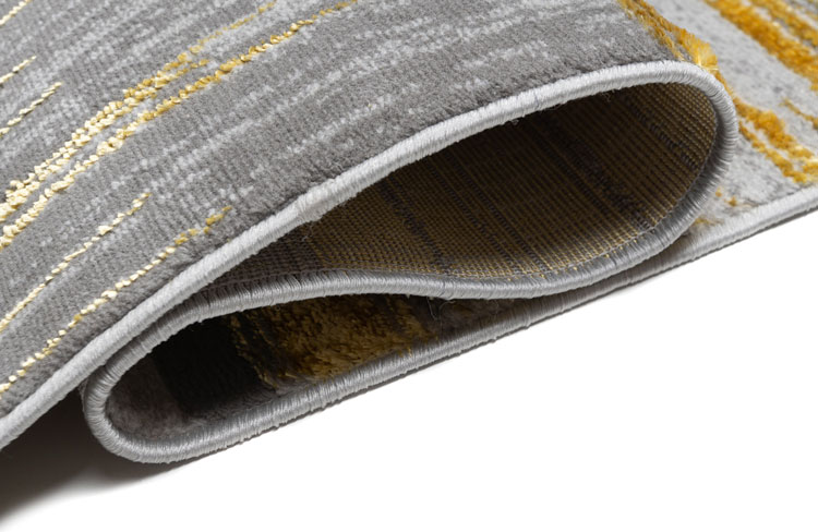 Prostokątny szaro złoty dywan glamour Elwo 3X