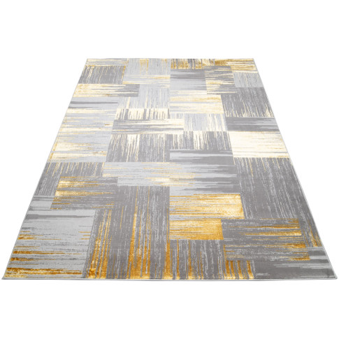 Szaro złoty dywan w prostokątny Orso 3X
