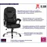 Czarny ergonomiczny fotel biurowy Akon 3X