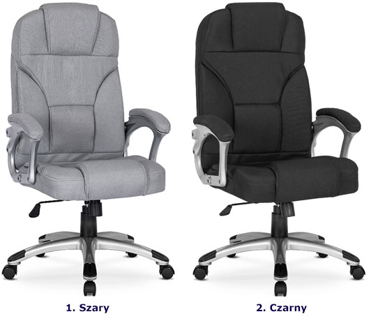 Czarny obrotowy fotel gabinetowy Norga 4X