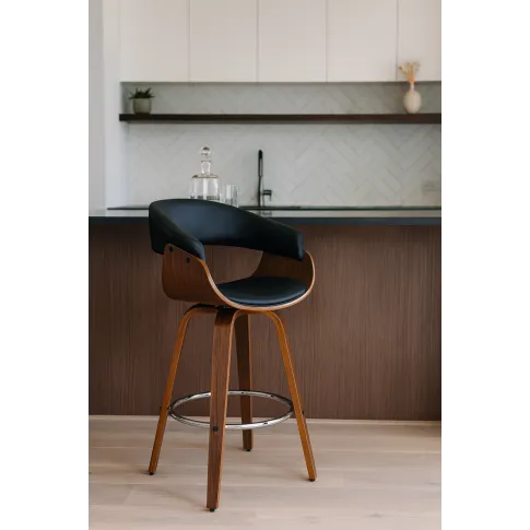 Nowoczesny drewniany hoker kuchenny w stylu loft Octop