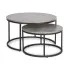 Dwa okrągłe stoliki kawowe loftowe beton Asmo