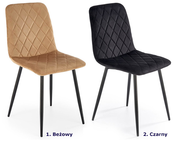 Kolory krzesła pikowanego Elvo