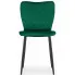 4 aksamitne krzesła welurowe ciemny zielony keira