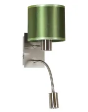 Zielony kinkiet z ledową lampką - K200-Adana 