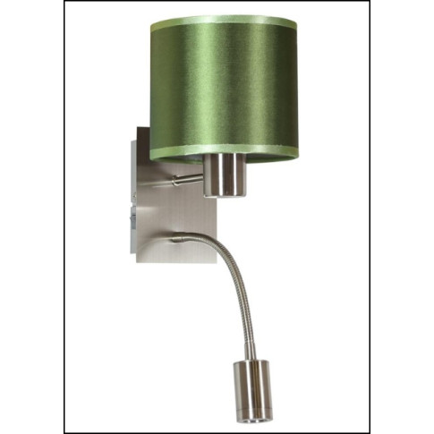 Zielony kinkiet z ledową lampką - K200-Adana  wizualizacja