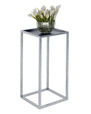 Srebrny nowoczesny stojak na kwiaty - Shiner 4X w sklepie Edinos.pl