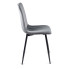 Szare nowoczesne krzesło do salonu Ango