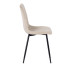 Beżowe nowoczesne krzesło do salonu Ango
