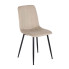 Beżowe tapicerowane krzesło do pokoju - Ango