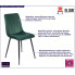 Zielone krzesło tapicerowane Ango