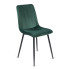 Zielone welurowe krzesło Ango