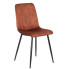 Rude pikowane krzesło tapicerowane welurem - Ango