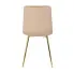 Beżowe pikowane krzesło do salonu Azlo