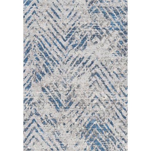 Szaro niebieski dywan w jodełke Izos 6X