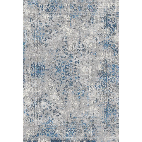 Niebiesko szary dywan nowoczesny w delikatny wzór Izos 8X
