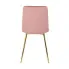 Różowe pikowane krzesło do salonu Azlo