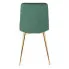 Zielone pikowane krzesło do salonu Azlo