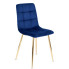 Granatowe nowoczesne krzesło w stylu glamour - Azlo
