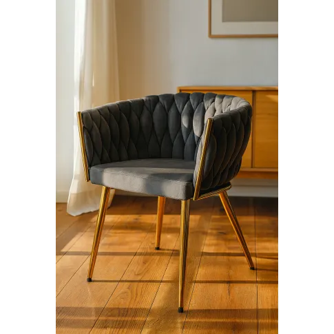 wizualizacja krzesło Celinda szare