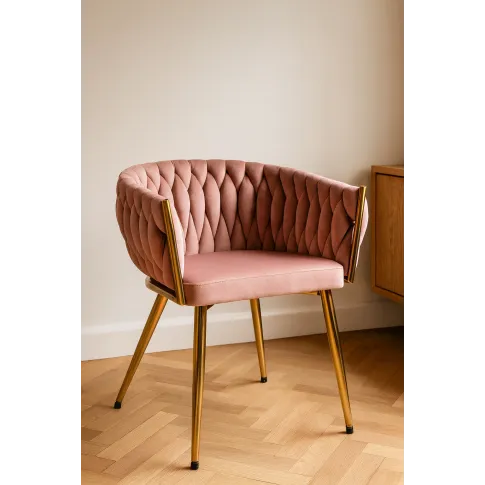 wizualizacja krzesło Celinda róż