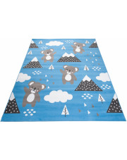 Niebieski dziecięcy dywan w misie koala - Jomi 3X w sklepie Edinos.pl