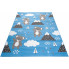 Niebieski dziecięcy dywan w misie Jomi 3X