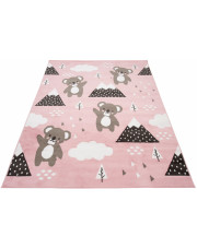 Różowy dziecięcy dywan w misie koala - Jomi 3X w sklepie Edinos.pl