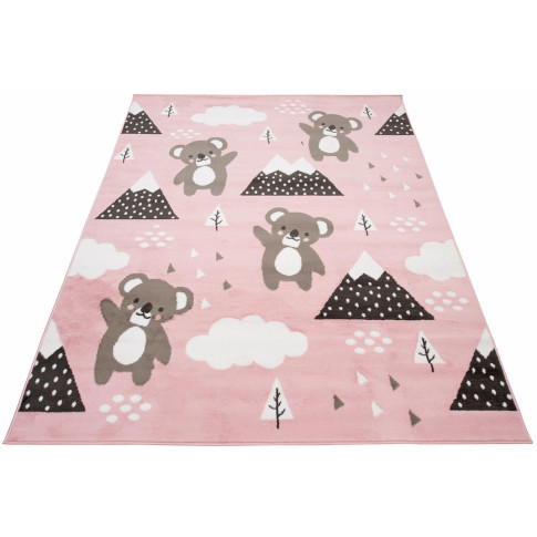 Różowy dziecięcy dywan w misie koala Jomi 3X