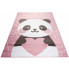 Różowy dywan z pandą do pokoju dziecięcego - Jomi 4X