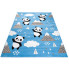 Niebieski dywan w pandy do pokoju dziecięcego - Jomi 5X