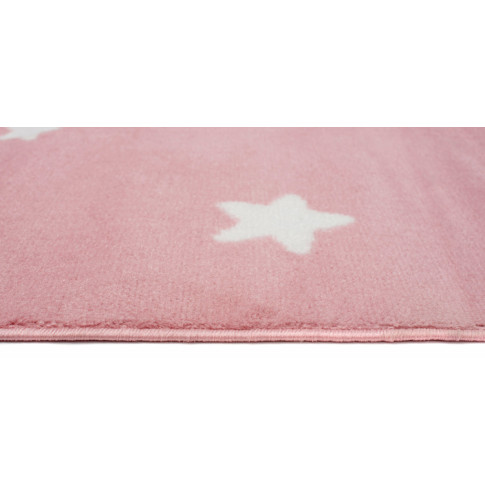 Prostokątny różowy dywan z łabędziem Jomi 6X