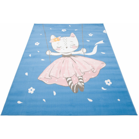 Niebieski dywan z baletnicą na huśtawce Jomi 7X