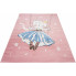 Różowy nowoczesny dywan z kotem Jomi 7X