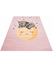 Różowy dywan ze śpiącym słoniem - Jomi 8X w sklepie Edinos.pl