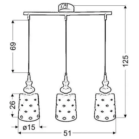 Portójna biała lampa wisząca V155-Benusio