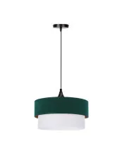 Elegancka zielona lampa wisząca z welurowym abażurem - V156-Kisano