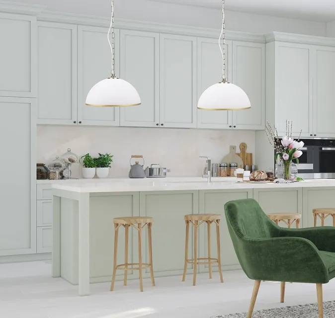 Produkt Klasyczna lampa wisząca ze szklanym kloszem ozdobionym złotym paskiem - V157-Sevelza
