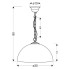 Szklana klasyczna lampa wisząca V157-Supri