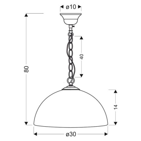 Szklana klasyczna lampa wisząca V157-Supri