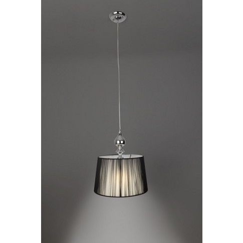 Czarna nowoczesna lampa wisząca glamour V160-Dusali