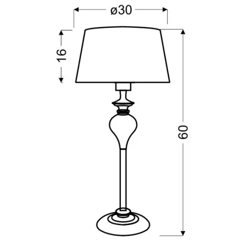 Fotografia Fox LAMPA GABINETOWA 60CM 1X60W E27 z kategorii Oświetlenie