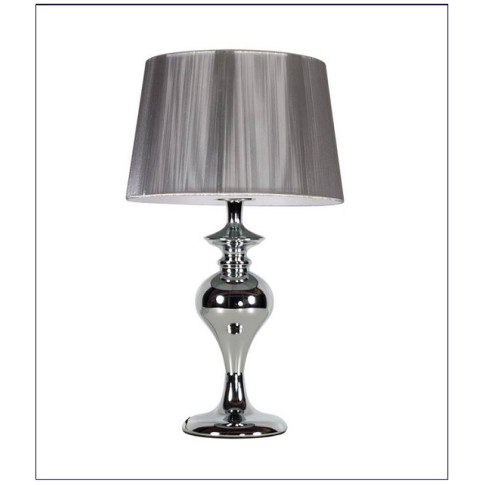 Srebrna lampa stołowa glamour V164-Dusali