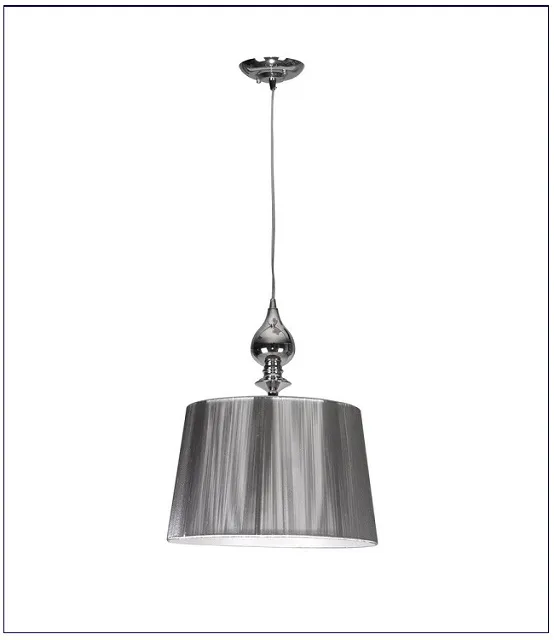 Produkt Srebrna lampa wisząca z dekoracyjnym abażurem - V160-Rotom