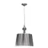 Srebrna lampa wisząca z dekoracyjnym abażurem - V160-Rotom