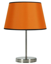 Pomarańczowa lampa stołowa z owalnym kloszem - V166-Elopi w sklepie Edinos.pl