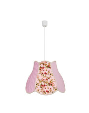 Różowa patchworkowa lampa wisząca - V167-Petuli