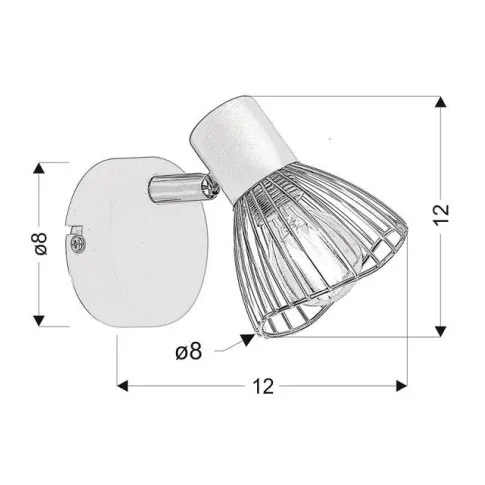 Czarny minimalistyczny druciany ażurowy kinkiet ścienny V169-Portia